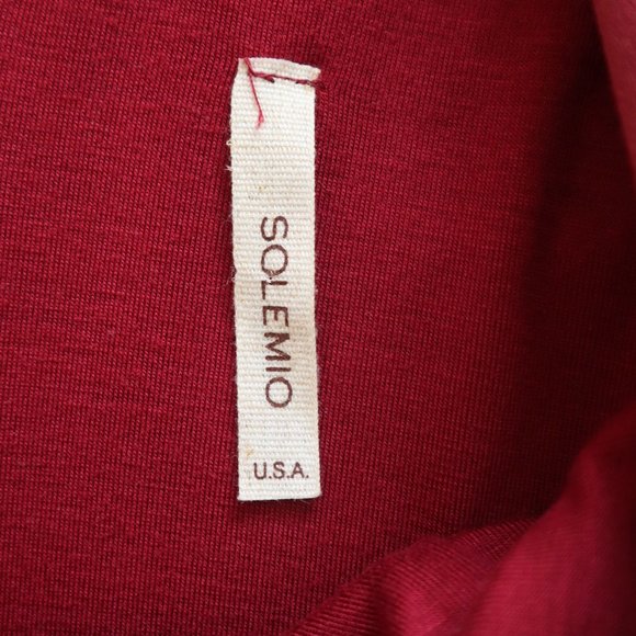 SOLEMIO Red Dress Mini Bell Sleeve Size Small NWOT - Picture 8 of 10